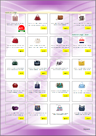 Product catalog template - 20 product / 1 page - voilet style