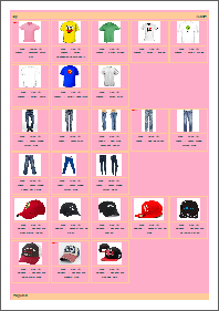 PDF catalog template up to 30 items per page