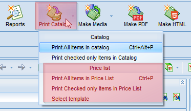 print price list