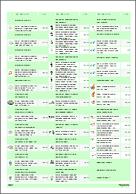 Price list template - light green theme