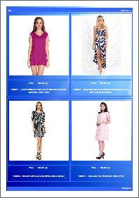 PDF catalog - blue style, 4 items per page