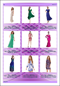 PDF catalog software layout 9 goods per page
