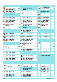 Light blue template, 3 columns