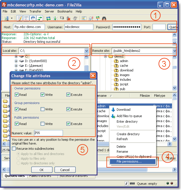 filezilla ftp slow folder travseral