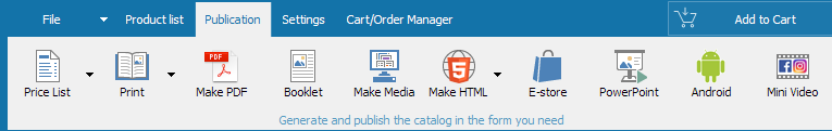 Catalogue publishing