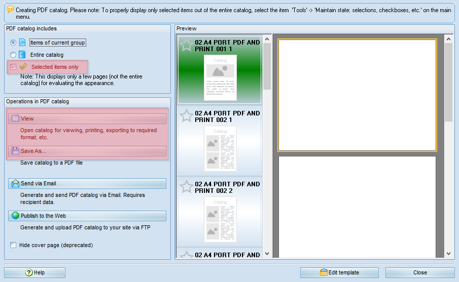 make a line sheet for several products