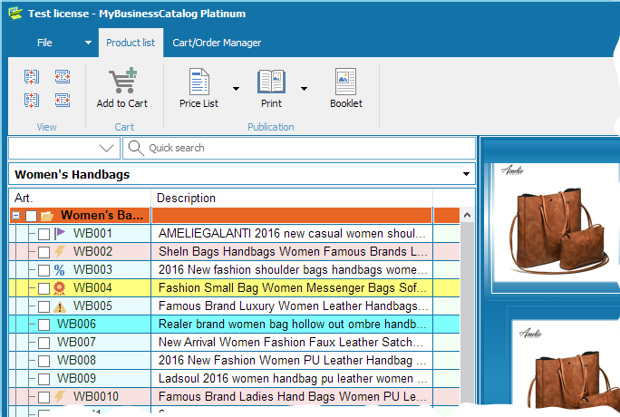 Catalogue promotion document file letter media - User Interface